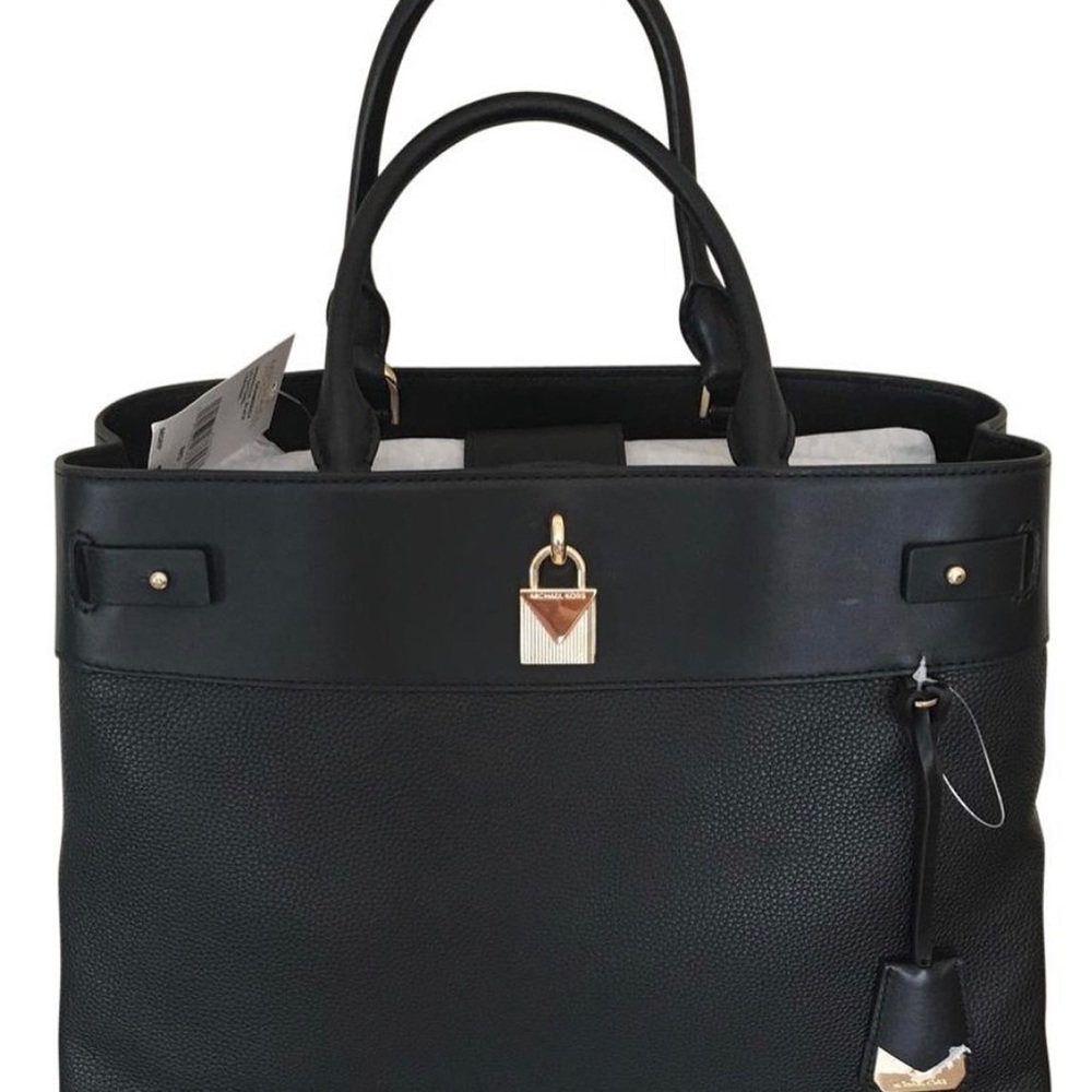 🆕 MICHAEL KORS Gramercy Large Leather Satchel - Picture 2 of 7